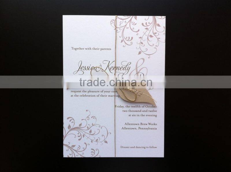 Handmade wedding invitation card Programe
