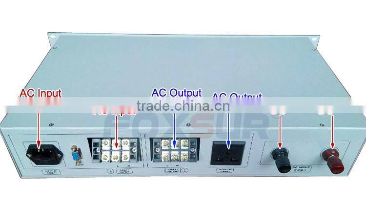 New design 2000VA 1500W 48V dc to 110V ac Off grid 19 inch 2U Rack Mount Pure Sine Wave Inverter for business products