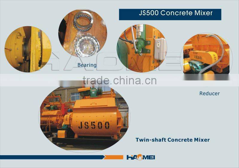JS500 mezcladora de hormigon de alta confiable