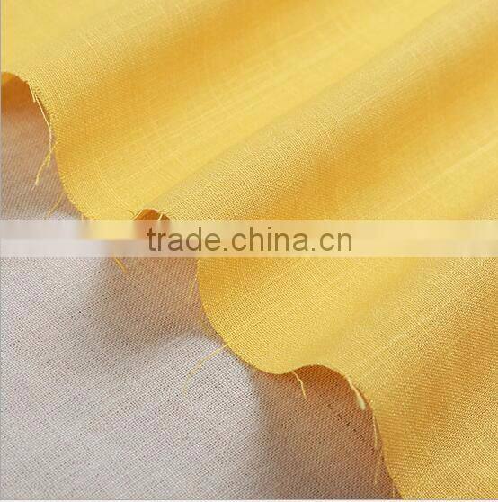 Thin type check flaxon fabric for dress and shirt