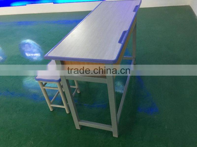double school desk adjustable school desk and chair modern school furniture HXZY057