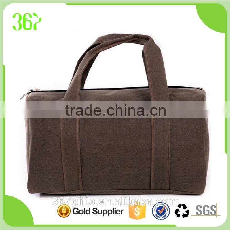 High Quality Big Capacity Portable Customized Folding Vintage Canvas Travel Bag