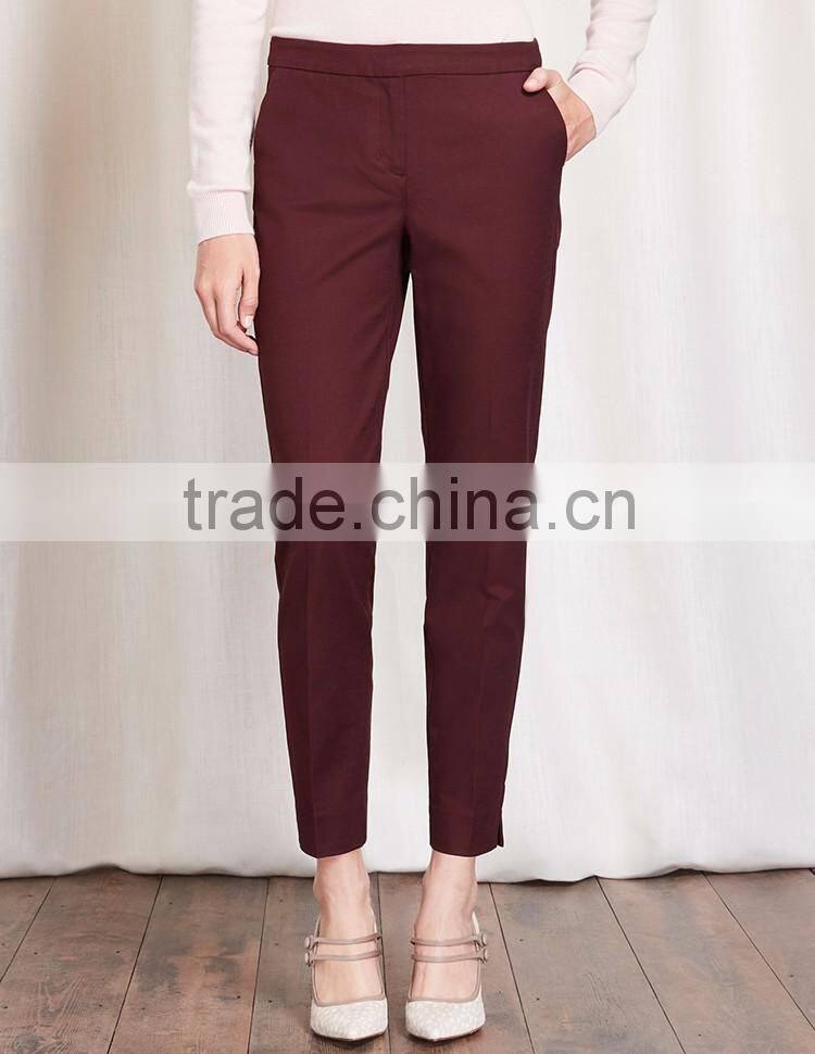 2016 New fashion casual women chino skinny 7/8 pants