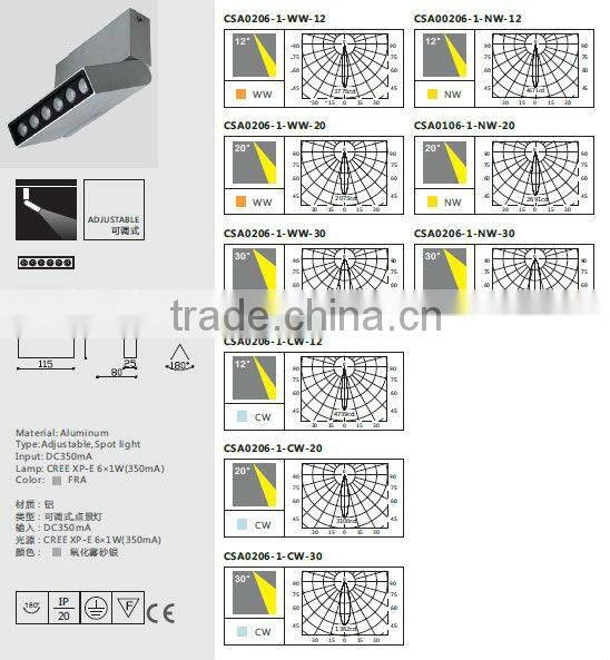 6W Ceiling Mounted LED Light