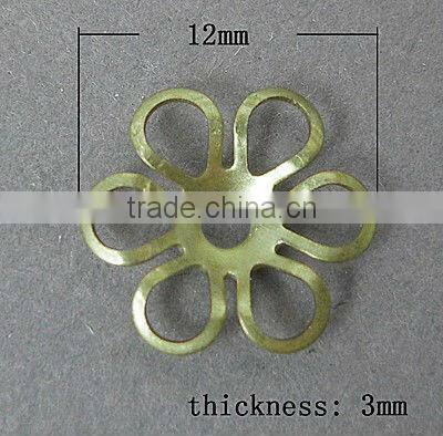 Brass Bead Caps, Lead Free & Nickel Free(KK-B492-AB)