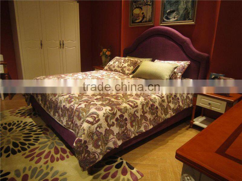 China professional classical fabric bed