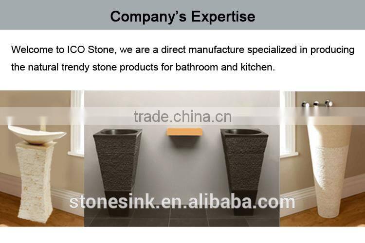 Competitive price stone bathroom standing basins