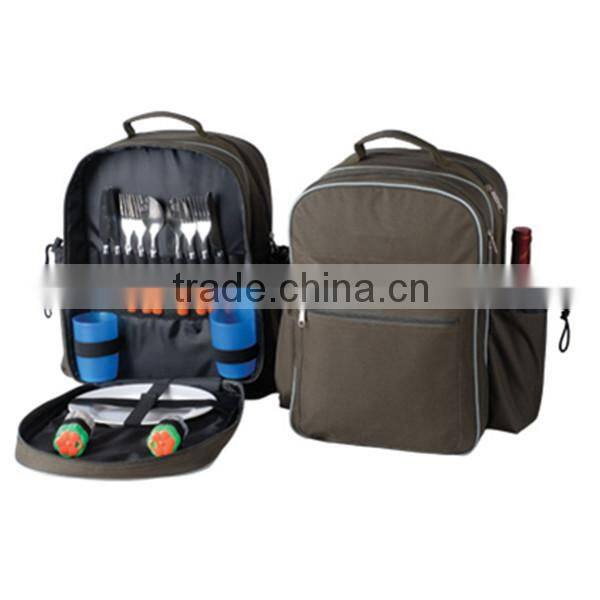 Popular Waterproof 600D Picnic Backpack For 4 Person
