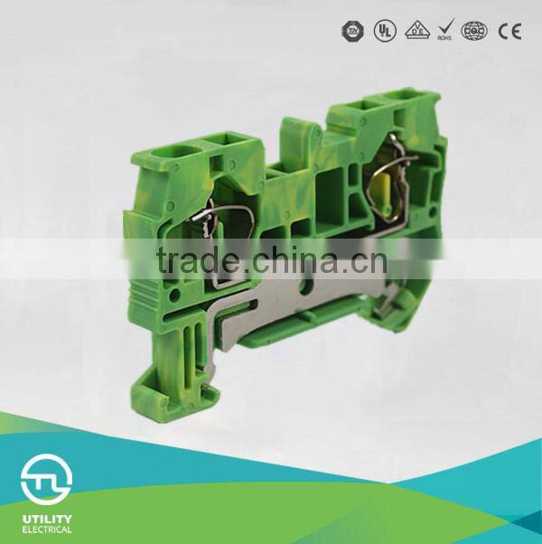 TWO-LEAD THROUGH LANDING TERMINAL BLOCKS JUT3-6PE CABLE CONNECTORS CONDUCTOR 57A