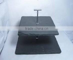 New natuaral designed slate cake stand cake showcase cake shelf