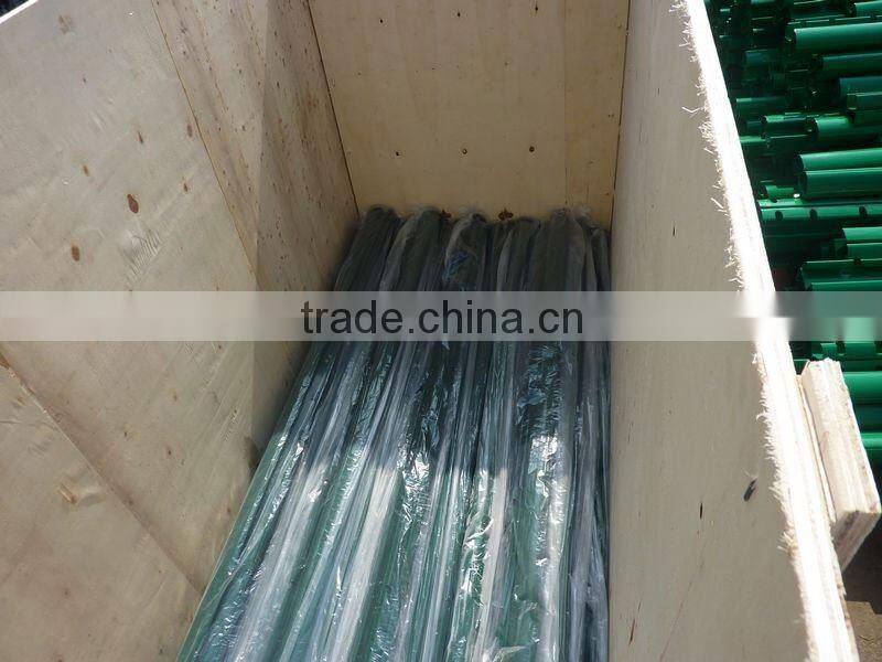 Peach post for fence