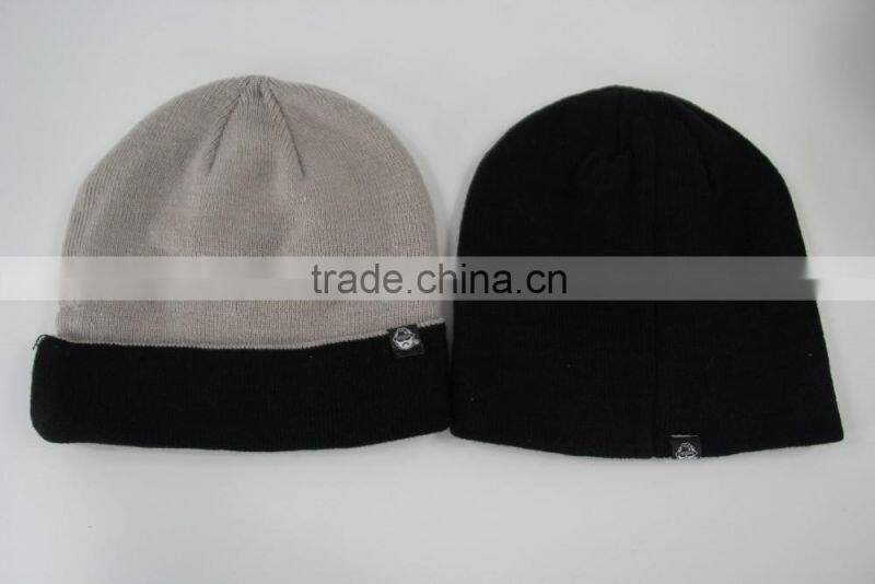 In Stock 100% Acrylic Unsex Gender knitted fancy beanie hat