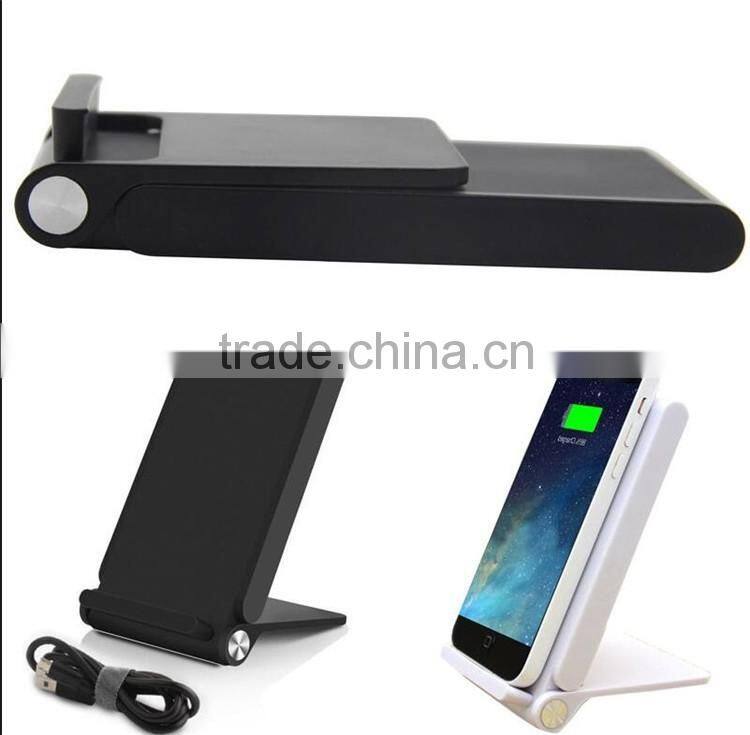 Qi Wireless 3 Coils Charging Mat Stand Charger Pad for Samsung S6 Edge iphone ETC