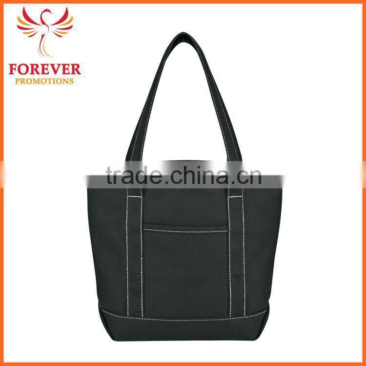 Chinese Supplier 24 OZ. 15" Small Eco-friendly Canvas Tote Bag With Handles Wholesale