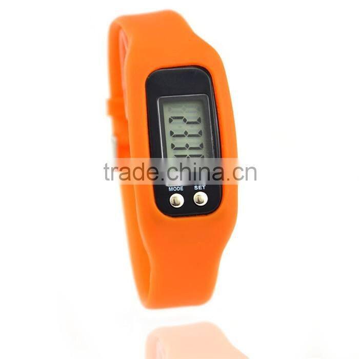 hot style silicone bracelet pedometer multifunctional pedometer watch