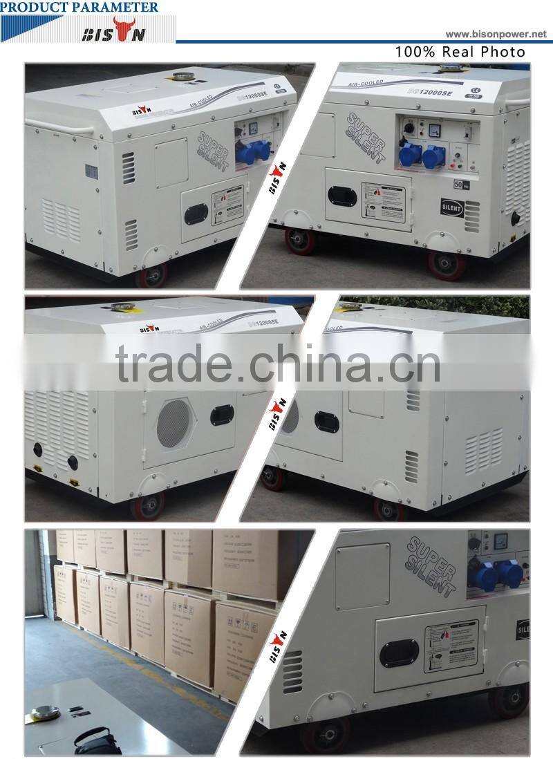 BISON CHINA portable silent type diesel generator set 10kv electric generator