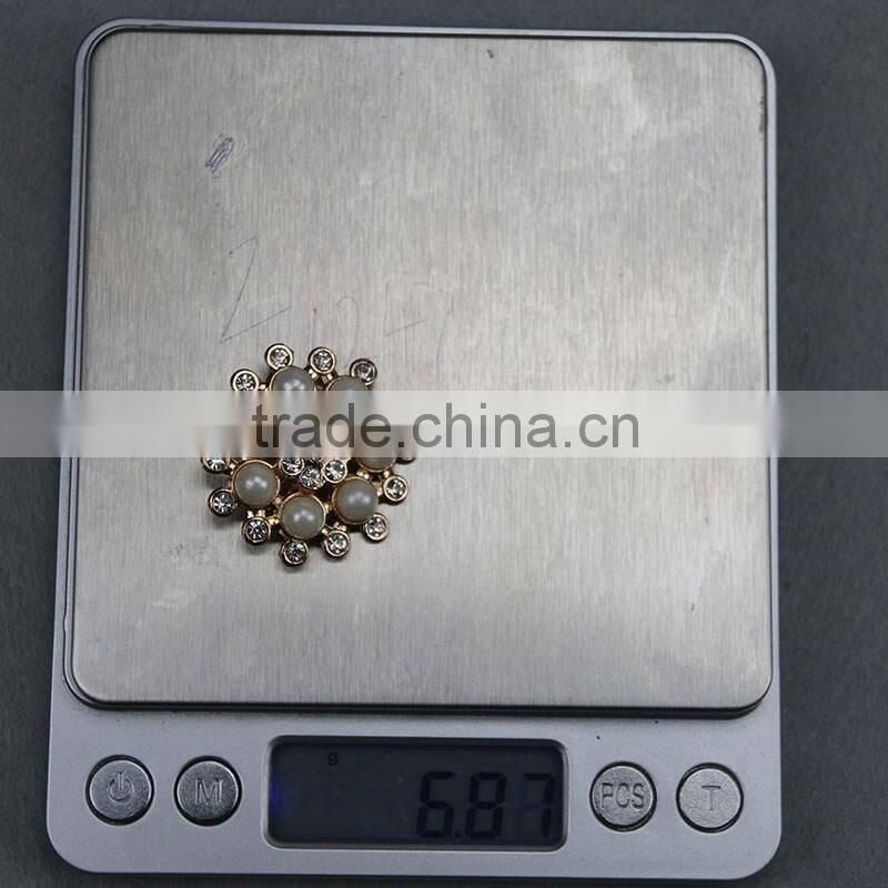 new metal alloy rhinestone brooch pin
