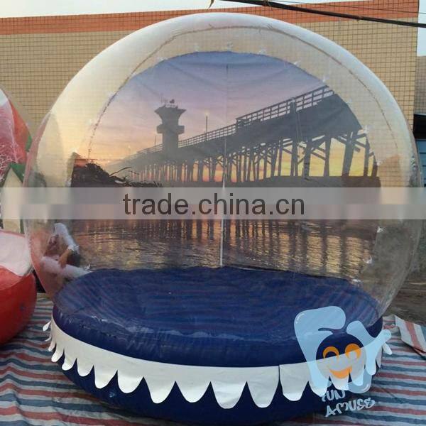 Outdoor Funny Inflatable Snow Globe for Holiday Events