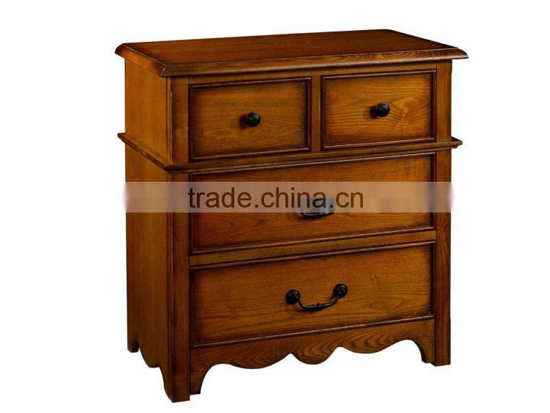 Yihua Hailey Antique Ash Wood Furniture Bed Set