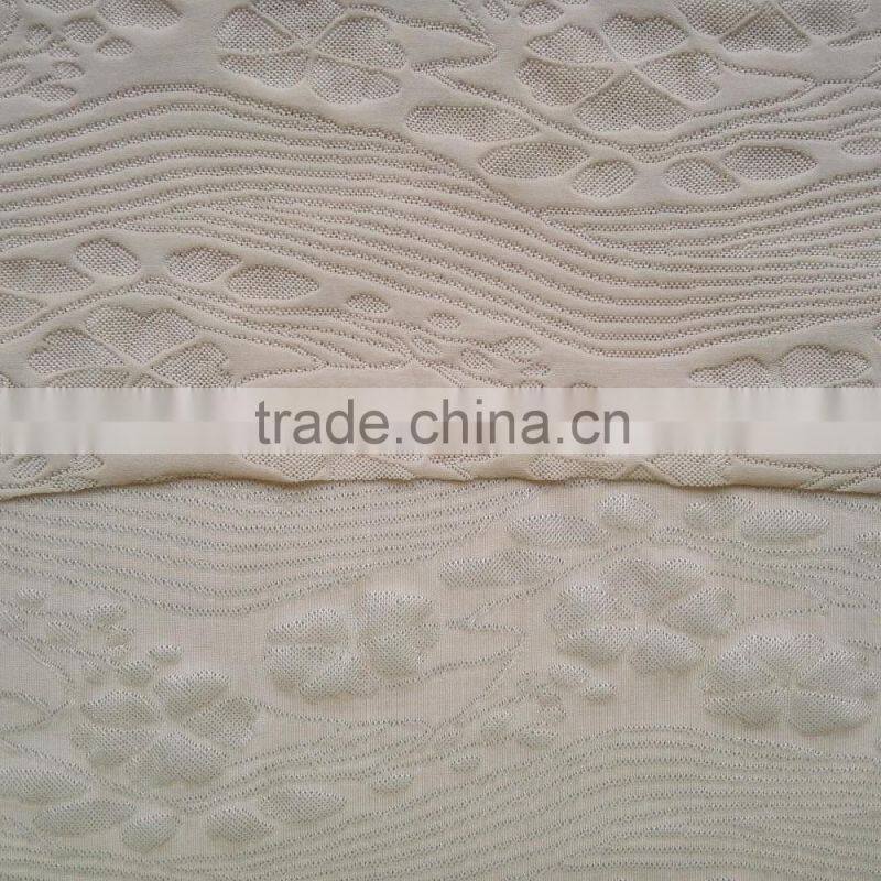 Wept knitted nylon elastane lines floral jacquard fabric wholesale