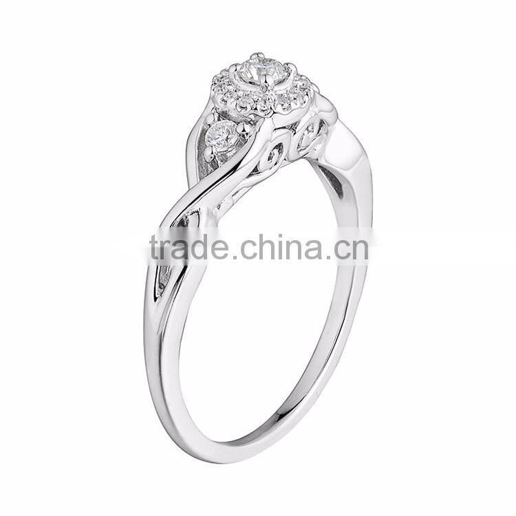 silver engagement wedding rings for women