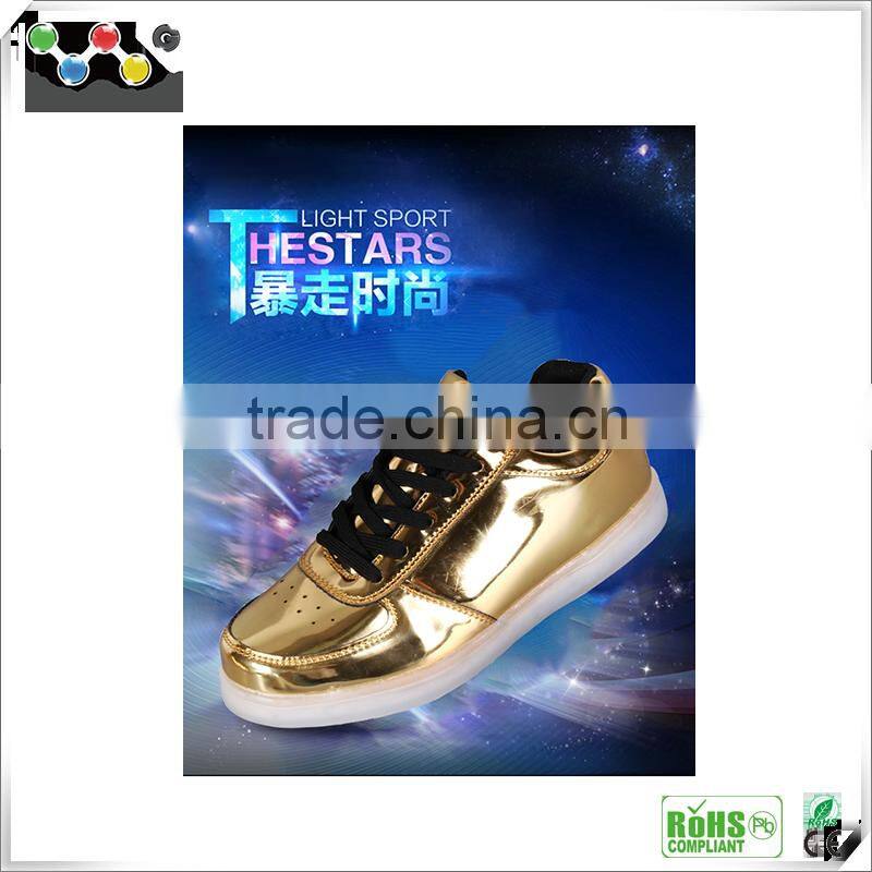 2016 Fashion Style LED shoes with USB Charge Running Shoes for Children