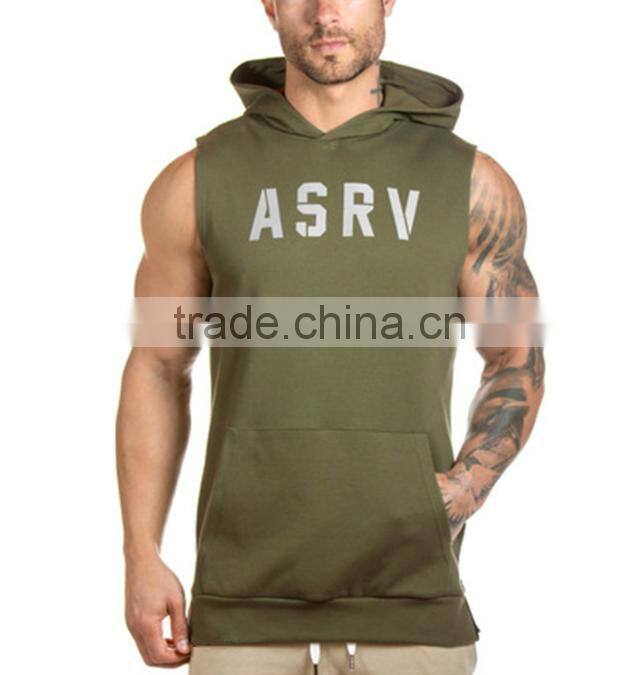 Custom Muscle Sleeveless Pullover Sport Hoodies