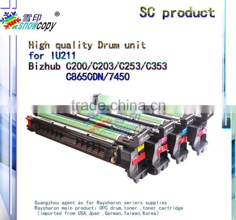 drum unit compatible for Minolta IU 211 Bizhub C200/C203/C253/C353P/C8650DN/7450 drum kit