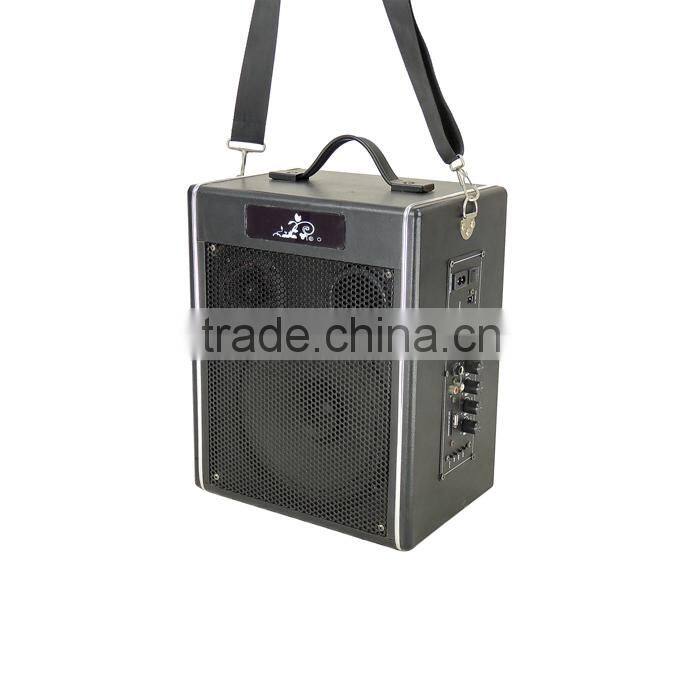 2016 new products mini portable wooden battery speaker with RC