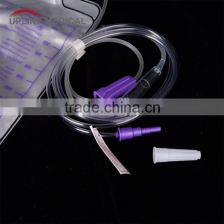 Enteral feeding bag set