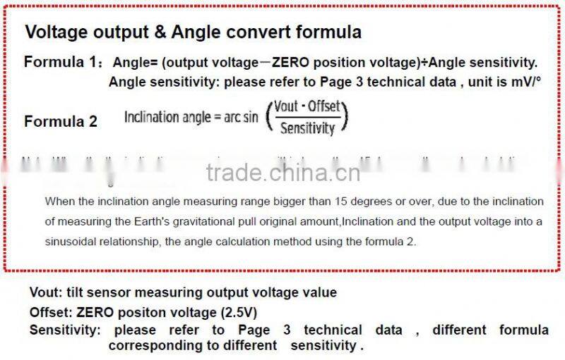 Wholesales Dual axis Voltage Type Inclnometer Sensor Circuit Board From Reliable Shenzhen Factory