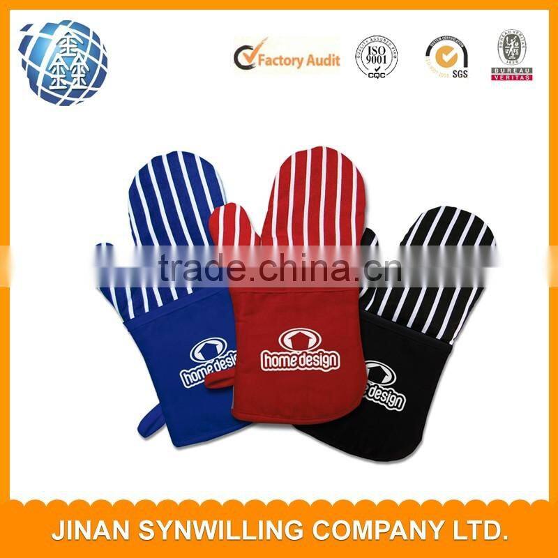 Christmas kitchen gift Heat Resistant Double Oven Mitts - Quilted Cotton Interior cotton Gloves