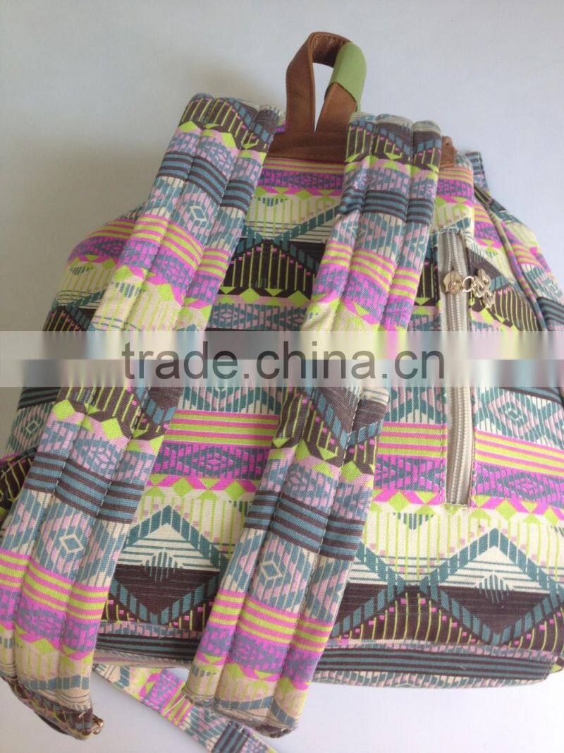 Canvas backpack for girls in 2016