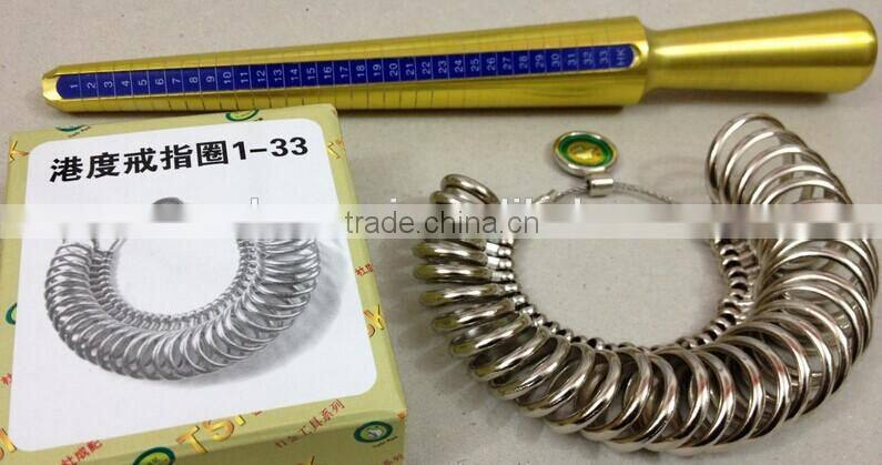 Jewelry tools A Set of Ring Sizes and Ring Size Stick