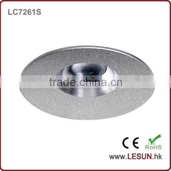 Cut hole 25mm recessed 1W led mini under cabinet ceiling light LC7261S