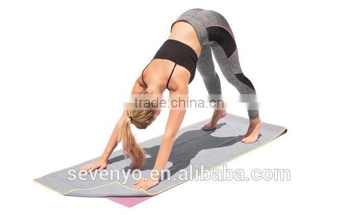 China Supplier Cheap 100% microfiber yoga mat towel With Embroidered logo YT-003