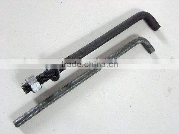 l anchor bolt,HDG anchor bolt with nut and washer