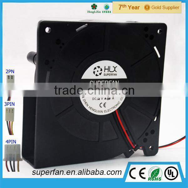 OEM/ODM 120*120*32mm fan blower PBT Xfan120 waterproof high cfm 12v dc fan