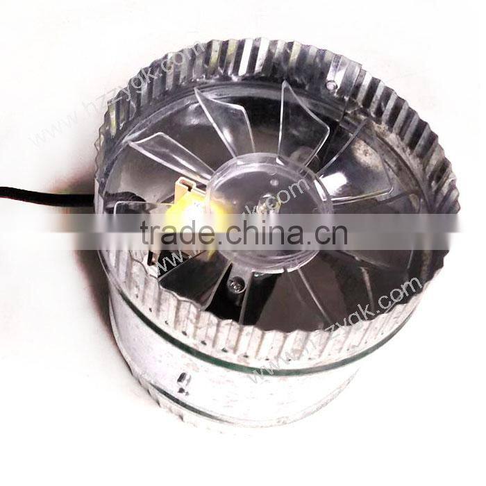 6" Inline Duct Fan 2600CFM Booster Exhaust Blower Air Cooling Vent ABS Blade