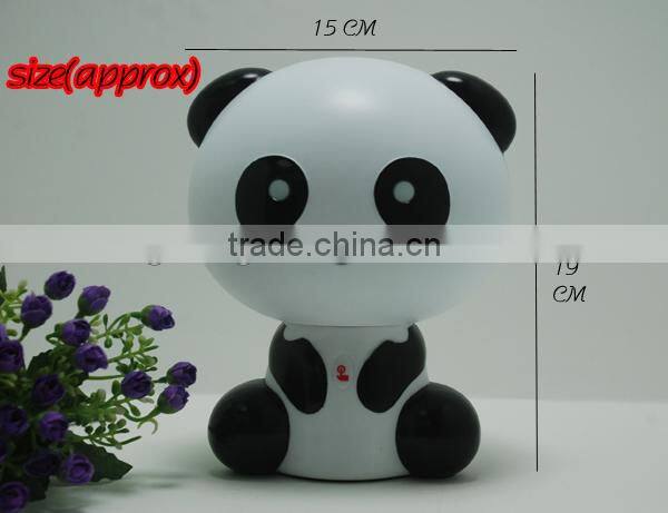 The Popular table rechargeable table Lamp,energy-saving Panda shape touchable LED lamp.