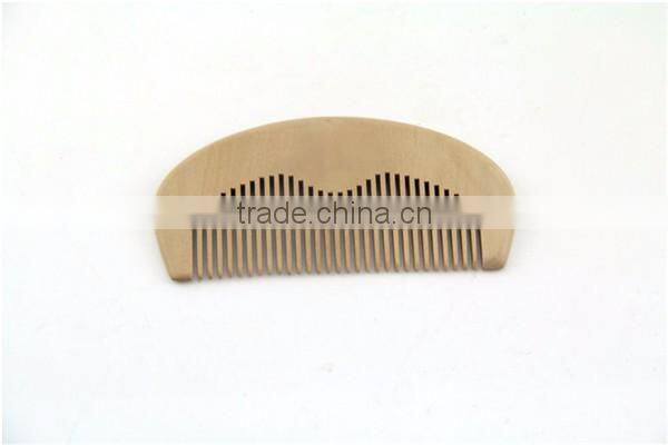 Pear wood wooden beard personalized hair comb