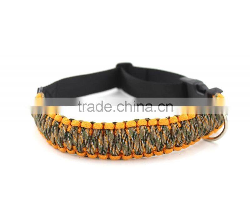 Paracord dog leash and collar, Adjustable paracord dog collar