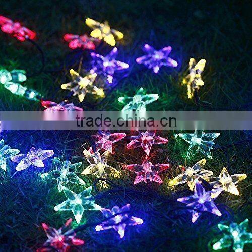 2015 new hot Sunniemart 20 LED White String Light Solar Powered Star Globe String Lightss for Garden Chrismas