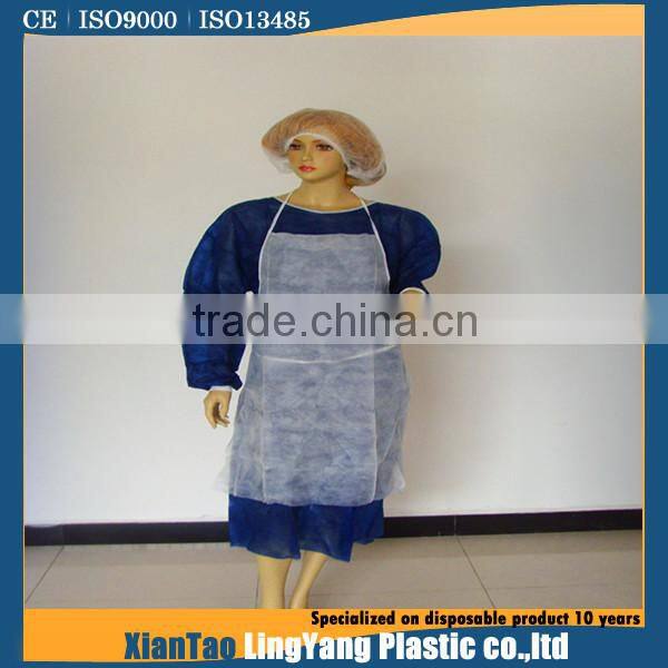Nonwoven disposable apron durability flexible for medical beauty salon