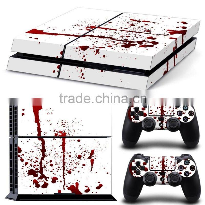 Customized pattern color skin sticker for ps4 vinyl decal cover for Sony playstation 4 n two controller