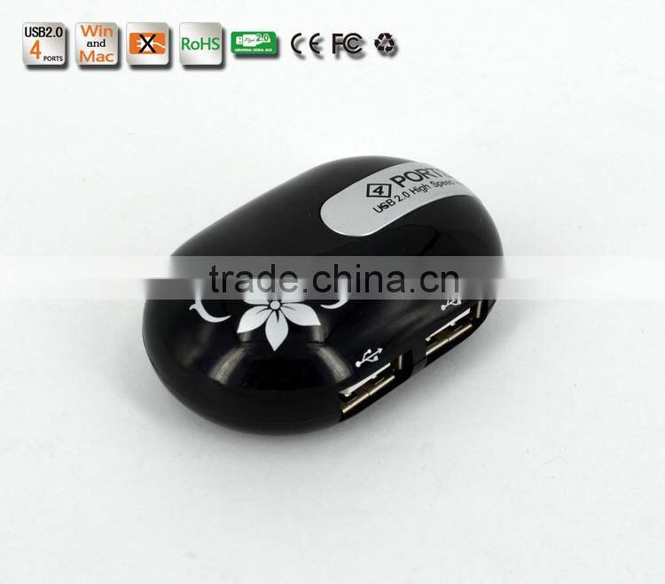 Wholesale colorful and cute usb por hub, high speed 4 port usb 2.0 hub from usb hub suppliers for computer