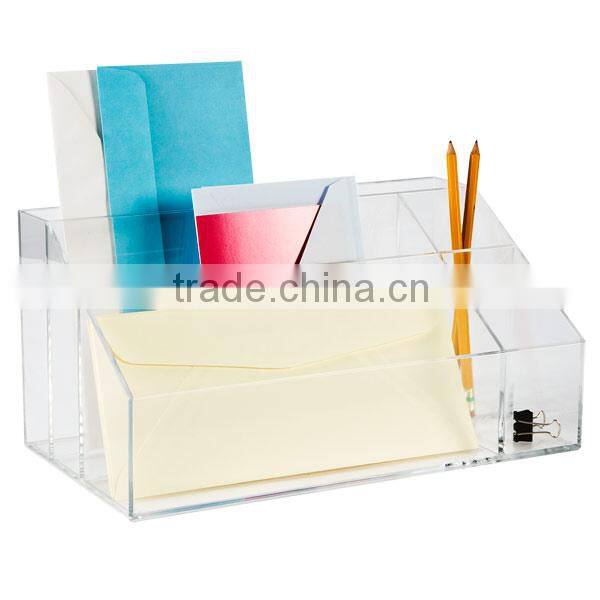 customclear acrylic desk organizer