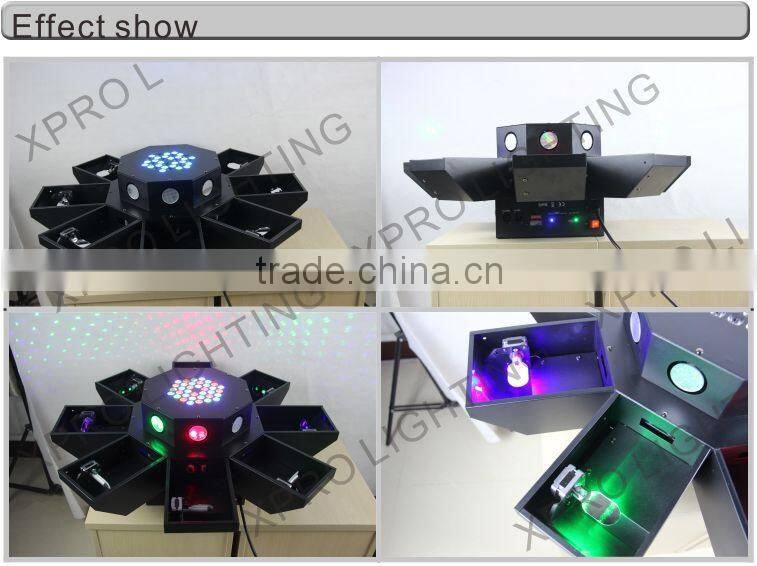 UFO Laser show led stage light eight eyes laser light Starry Sky effect 36pcs led octopus laser