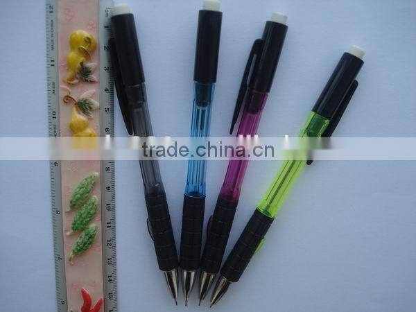custom high quality automatic pencil mechanical pencil with rubber grip