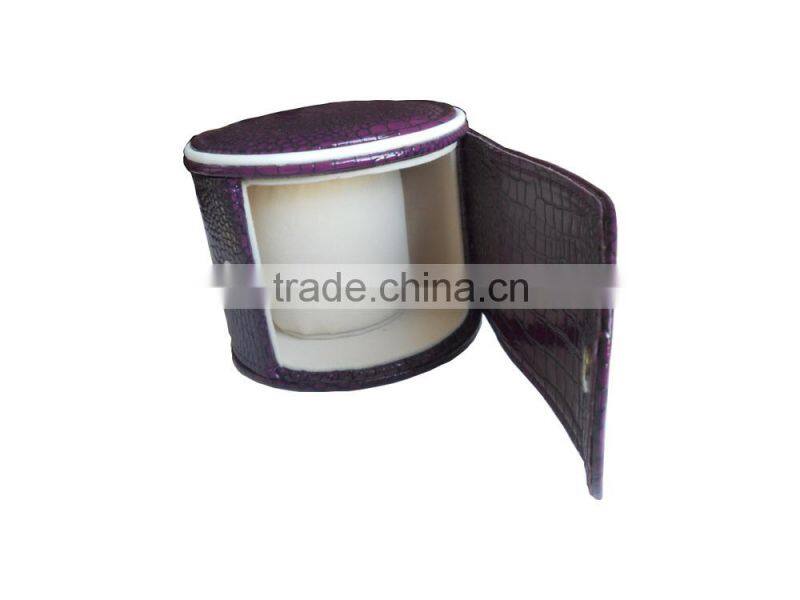 bright purple leather gift watch paper box wholesale